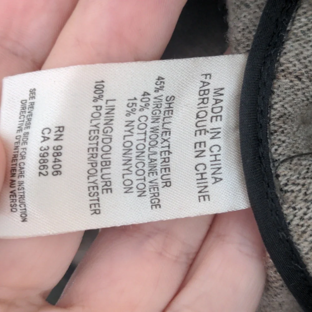 Theory moss green wool toggle coat s - Picture 6 of 8